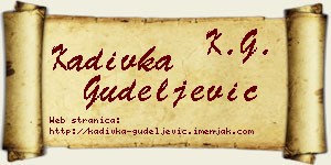 Kadivka Gudeljević vizit kartica